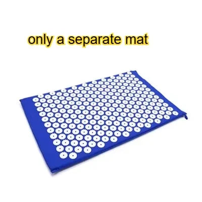 Acupressure Mat Sensi Massage Mat Pillow Set  applicator for Neck Foot Yoga Mat with Needle Back Cushion