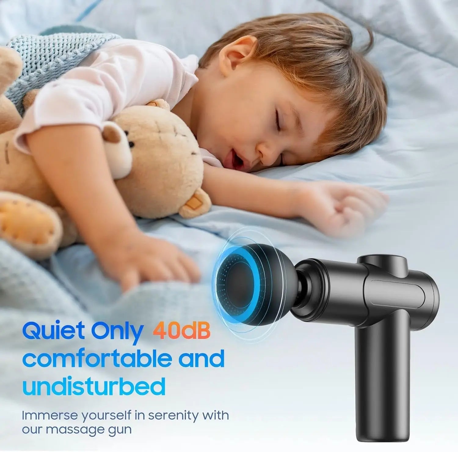 New Deep Tissue Massage Gun Portable Facial Muscle Massager Massage Pistool For Back Neck Body Muscle Fitness Tool