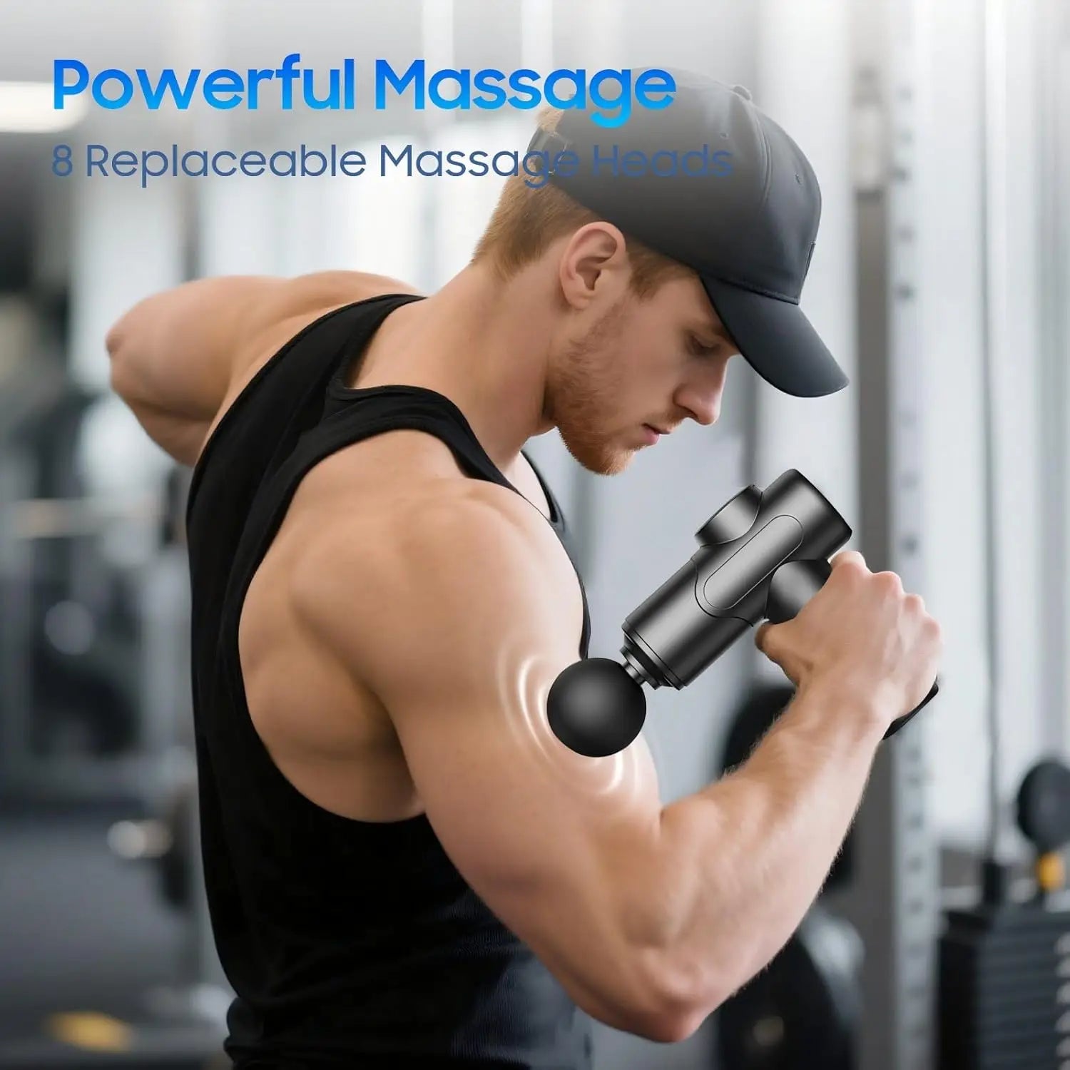 New Deep Tissue Massage Gun Portable Facial Muscle Massager Massage Pistool For Back Neck Body Muscle Fitness Tool