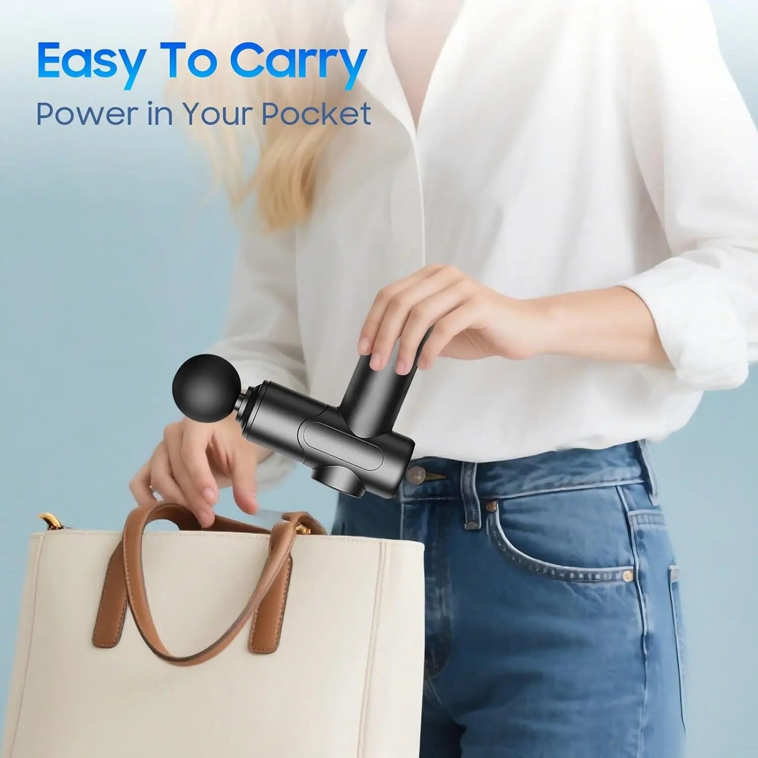 New Deep Tissue Massage Gun Portable Facial Muscle Massager Massage Pistool For Back Neck Body Muscle Fitness Tool
